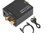 Digital to Analog RCA Audio Converter Box for TV DVD+AC Adaper