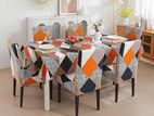Dining Chair covers - 6 PCs Stretchable Elastic Cloth over Set