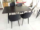 Dining Table 4 Chair Set GT415 BLACK