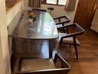Dining Table with 4 Chairs - Mahogany