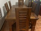 Teak Dining Table with Chairs