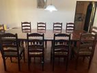 Dining Table with 10 Chairs