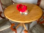 dining table with 4 arm chairs