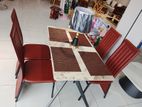 dining table with 4 chairs
