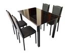 Dining Table with 4 Cushion Chairs