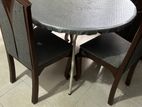 Dining Table with 4 Teak Wooden Chair