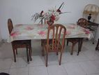 Dining Table with 4 Wooden Chairs