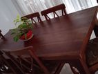 Dining table with 6 chairs