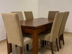 Dining Table with 6 Cushion Chairs