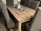 Dining Table with 6 Cushion Chairs -Li 4