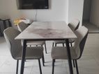 Dining Table with Chairs Granite