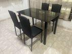 Dining Table with Cushion Chairs Brand new