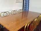 Dinner Table with Steel Chairs