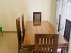 Dinning table 6 chairs teak