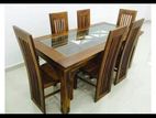 Dinning table and chairs teak