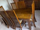 Dinning Table with 6 chairs (Teak)