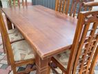 Dinning Table with 6 Cushions Chairs