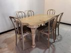 Dinning Table with 6 Cusion Chairs