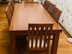 Dinning Table with 8 Cushion Chairs