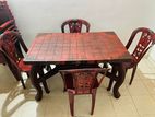 Dinning Table With Chairs - Plastic