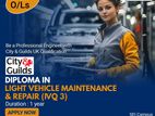 Diploma in Light Vehicle Maintaince & Repair (IVQ 3)