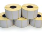 Direct Thermal 38mm x 25mm 1ups 1000 Pcs Sticer Roll