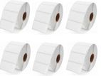 Direct Thermal 50mm x 25mm 1 ups 1000 Pcs Lable Roll