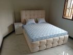 Divan bed with mattress white 72*60".