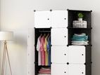 DIY 10Cubes Wardrobe Storage with 2 shelf