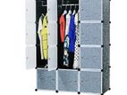 DIY 12 Cubes Storage Wardrobe- Plastic & Steel Frame-