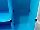 DIY 6 Doors Cubes Storage Cupboard - White Door- Blue Colour Storager