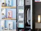 DIY-8 Cubes Doors Storage with 2-Shoe Rack (White Or Pink) colours