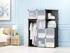 DIY PP 10-Cubes Storage Wardrobe+ 2-shelf