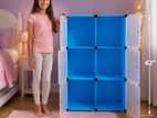 DIY Wardrobe 6 Cube Doors (Blue or Black) - New