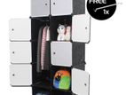 DIY - Wardrobe 8 Cube Doors Cloth storage Cabinet