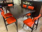 Doncarolis Teak Dinning Table with Six Chairs