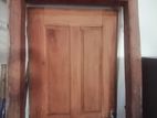 Door With Frame Made of Jak wood