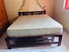 Double Bed With Spring Mattress