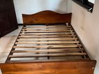 Double Bed (Teak) with Mattress