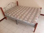 Double Bed with Spring Mattress