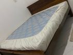 Double Bed with Spring Mattress