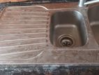 Double Bowl Kitchen Sink with Tap