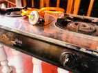 Double Burner Abans Gas Cooker with Regulator