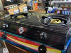 Double burner gas cooker