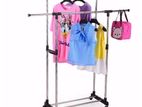 Double Pole Cloth Rack - Adjustable