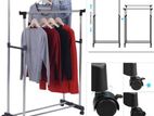 Double Pole Telescopic - Cloth Adjustable Rack