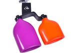 Double Sambago Bell Percussion Jam Block Latin Music Cowbell Knocker