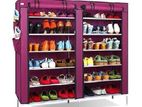 Double Side 10 Layers Wardrobe Shoe Rack Cloth 4 feet X 3.5