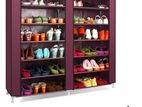 Double Side 6 Layers - Cloth Roll Up Wardrobe Shoe Rack