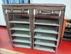 Double Side 6 Layers - Dustproof Shoe Rack (සපත්තු රාක්කය)